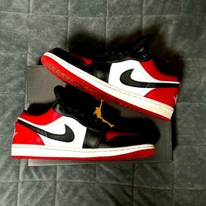 Jordan 1 Low Bred Toe